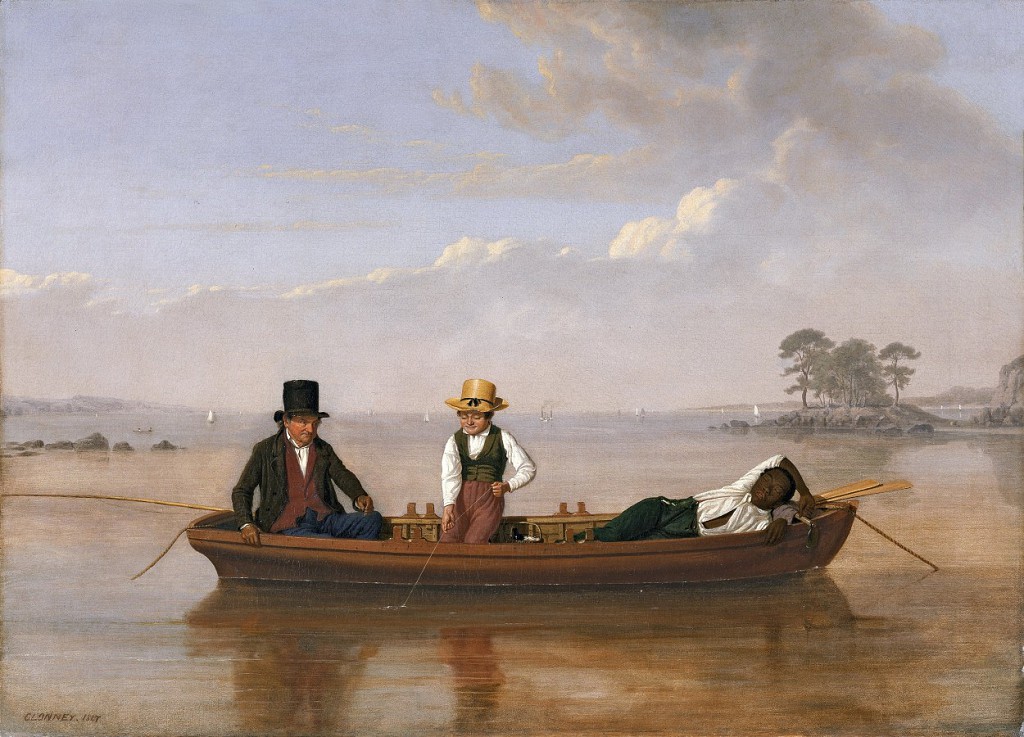 Pescadores no estuário de Long Island perto de New Rochelle - James Goodwyn Clonney (1847).JPG